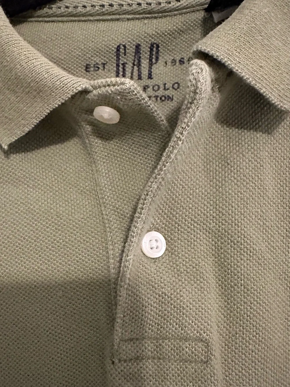 GAP BoysOlive Green Pique Polo Shirt